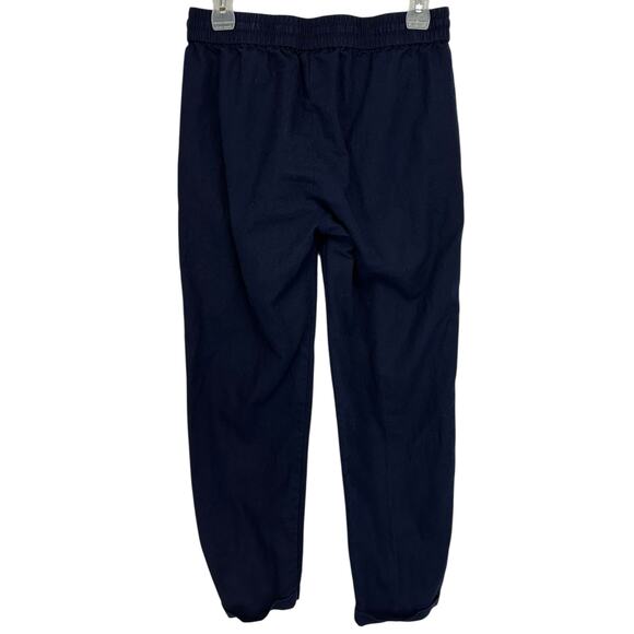 J. Crew Linen Cotton Drawstring Pant Navy Blue H5607 Size 4 - Picture 5 of 10